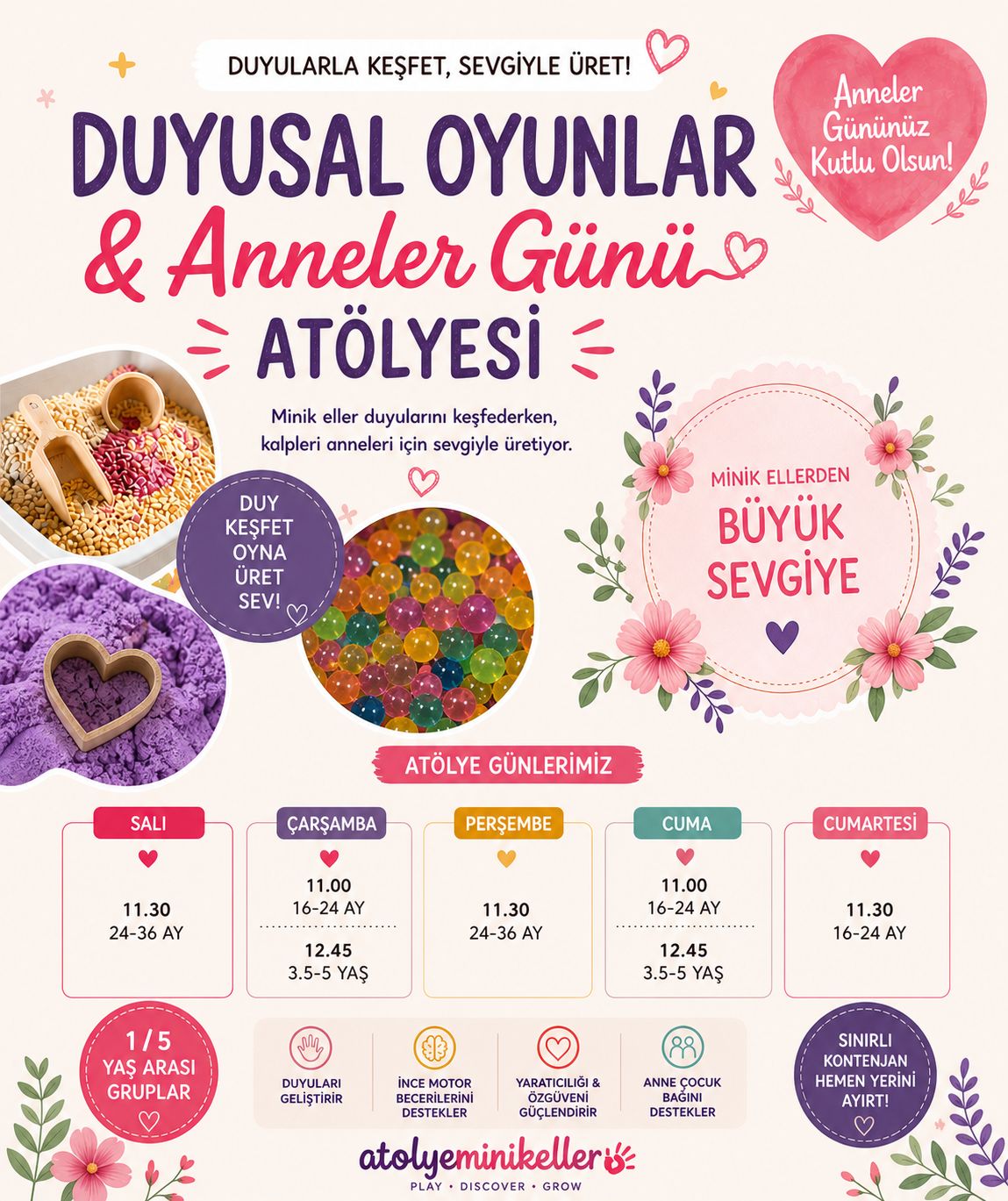 Anneler Günü Atölyesi (16 Ay-2 Yaş)